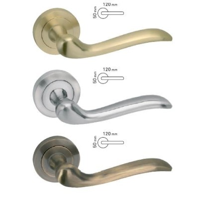 juego manivela Ana roseta dorada manilla puerta maneta bronce