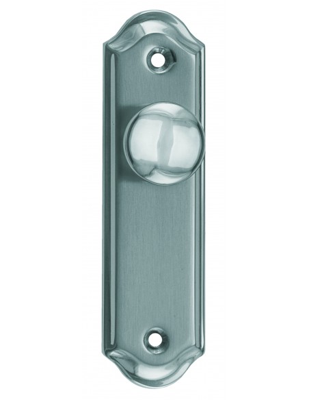 Tirador para puertas de armarios, medidas 118mmx30mm en acabado baño níquel  satinado material aluminio