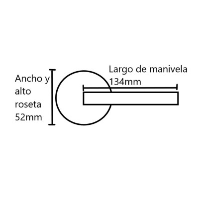 Juego manivela, maneta modelo CRUZ roseta redonda Juego manivela, maneta modelo CRUZ roseta redonda