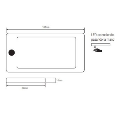 LED, COCINA, BAÑO, MUEBLE, ILUMINACIÓN, LUMENS, SENSOR