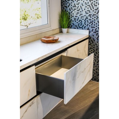 Cajón extracción total, 208mm alto, varios anchos, blanco Cajón extracción total, 208mm alto, varios anchos, blanco