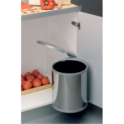 Cubos Reciclaje Basura 24+24 L con Sistema de Guías para Cocina