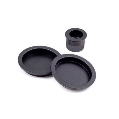 Juego cazoletas uñero puerta corredera tope bronce negro Juego cazoletas uñero puerta corredera tope bronce negro