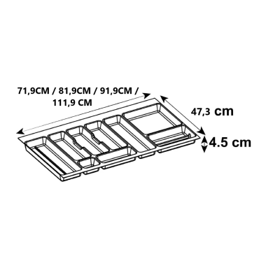 Cubertero PVC recortable color blanco varias medidas Cubertero PVC recortable color blanco varias medidas