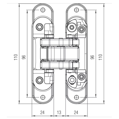 bisagra puerta de paso interior invisible regulable en 3d 60kg krona kubica Atomica slim bisagra puerta de paso interior invisible regulable en 3d 60kg krona kubica Atomica slim