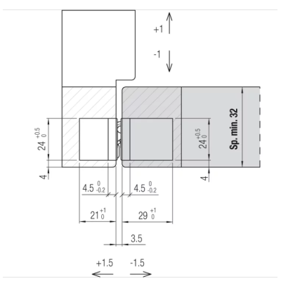 bisagra puerta de paso interior invisible regulable en 3d 60kg krona kubica Atomica slim bisagra puerta de paso interior invisible regulable en 3d 60kg krona kubica Atomica slim