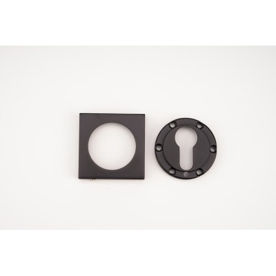 Embellecedor Cerradura -Embellecedor Llave- Bocallave- Roseta Cuadrada 50x50mm- Puertas Madera Interior- Acabado Negro mate Embellecedor Cerradura -Embellecedor Llave- Bocallave- Roseta Cuadrada 50x50mm- Puertas Madera Interior- Acabado Negro mate