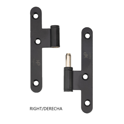 Pernio Puertas de Madera Interior, Material Acero Remates plano medidas de 100 x 57mm Acabado en Color Negro epoxi Pernio Puertas de Madera Interior, Material Acero Remates plano medidas de 100 x 57mm Acabado en Color Negro epoxi