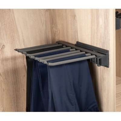 Pantalonero Colgador, Percha para Pantalones 9 Perchas Guías Extracción Total , con foam Antideslizante Pantalonero Colgador, Percha para Pantalones 9 Perchas Guías Extracción Total , con foam Antideslizante