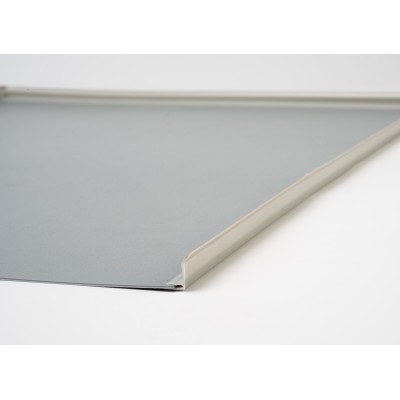 Protector bajo de fregadero, varias medidas de ancho, color gris material PVC- lamina de 1mm, goma lateral protectora Protector bajo de fregadero, varias medidas de ancho, color gris material PVC- lamina de 1mm, goma lateral protectora