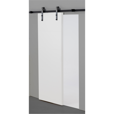Kit herrajes puerta CORREDERA, herraje puerta GRANERO guía de 2m o 3m y accesorios corredera en color negro y blanco Kit herrajes puerta CORREDERA, herraje puerta GRANERO guía de 2m o 3m y accesorios corredera en color negro y blanco