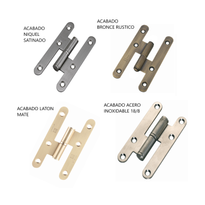 pernio acero pack 4 unidades,bisagras puerta madera- varios acabados , medida 100x57mm sin remate remate plano, cantos redondos pernio acero pack 4 unidades,bisagras puerta madera- varios acabados , medida 100x57mm sin remate remate plano, cantos redondos