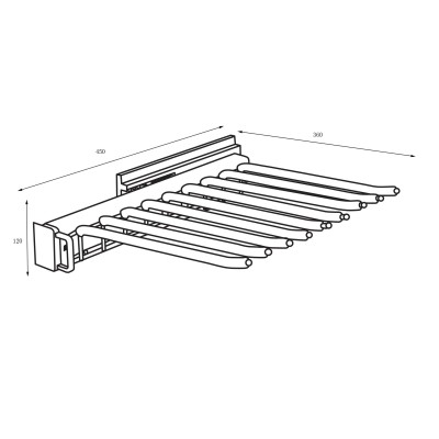 Pantalonero Colgador, Percha para Pantalones 9 Perchas Guías Extracción Total , con foam Antideslizante Pantalonero Colgador, Percha para Pantalones 9 Perchas Guías Extracción Total , con foam Antideslizante