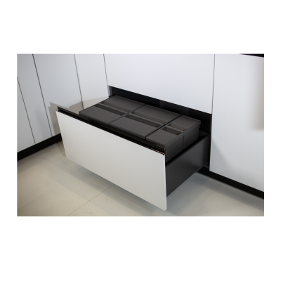 Cubos reciclaje residuos cajón cocina con bandeja 48 litros Cubos reciclaje residuos cajón cocina con bandeja 48 litros