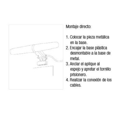 Foco led lámpara espejo de baño 300mm 6k ABS PC acrílico Foco led lámpara espejo de baño 300mm 6k ABS PC acrílico