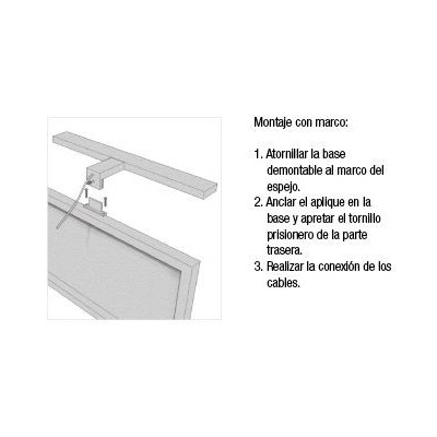 Foco led para espejo de baño 300mm en 4k o 6k ABS Foco led para espejo de baño 300mm en 4k o 6k ABS