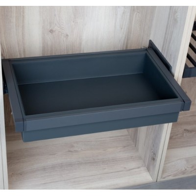 ORGANIZADOR ARMARIO EXTRAIBLE, Cesto organizador para bolsos y complementos, color antracita, extracción total. ORGANIZADOR ARMARIO EXTRAIBLE, Cesto organizador para bolsos y complementos, color antracita, extracción total.