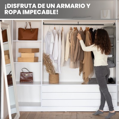Barra Ovalada Negra para Armario - Varios Tamaños, Soporta hasta 80 kg, Corte a Medida, Incluye Soportes y Tornillos Barra Ovalada Negra para Armario - Varios Tamaños, Soporta hasta 80 kg, Corte a Medida, Incluye Soportes y Tornillos