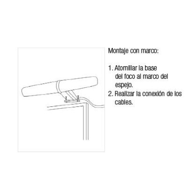 Foco led lámpara espejo de baño 300mm 6k ABS PC acrílico Foco led lámpara espejo de baño 300mm 6k ABS PC acrílico