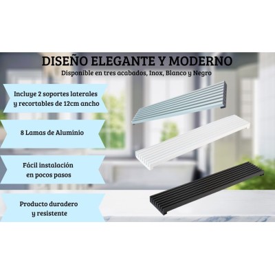 Rejilla ventilación horno cocina 60cm 8 lamas varillas respiración