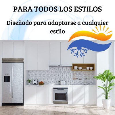 Rejilla ventilación horno cocina 60cm 8 lamas varillas respiración