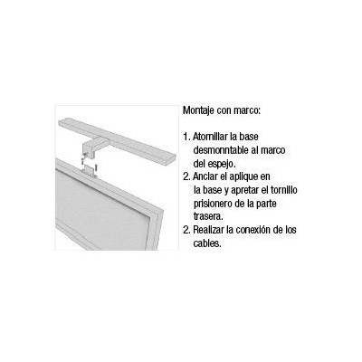 Foco led lámpara espejo baño 700LMS 6K aluminio- PC acrílico Foco led lámpara espejo baño 700LMS 6K aluminio- PC acrílico