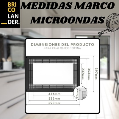 Marco, cerquillo, microondas, cocina, módulo, mueble, 60 Marco, cerquillo, microondas, cocina, módulo, mueble, 60