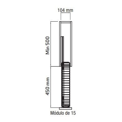 Botellero extracción total con freno para modulo de 15cm Botellero extracción total con freno para modulo de 15cm