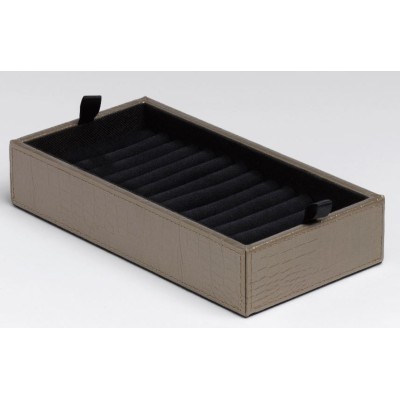 Caja joyero con organizador cuero sintético