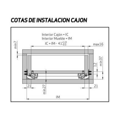 Juego guía, cajón, extracción, quadro, guías, clips Juego guía, cajón, extracción, quadro, guías, clips