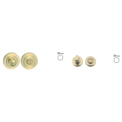 Muletilla pestiño puerta color dorado 2 medidas de 50 y 35mm