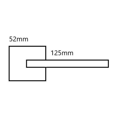 Manivela puerta BUDAPEST para cuadradillo 8mm con o sin placa ZAMAK Manivela puerta BUDAPEST para cuadradillo 8mm con o sin placa ZAMAK