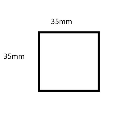 Muletilla 50mm níquel satinado roseta cuadrada